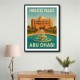 Emirates Palace Abu Dhabi Travel Poster Wall Art