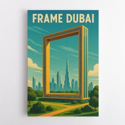 Frame Dubai Travel Poster Wall Art