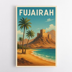 Fujairah Travel Poster Wall Art