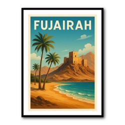Fujairah Travel Poster Wall Art