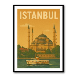 Istanbul Travel Poster Wall Art