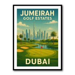 Jumeirah Gold Estates Dubai Poster Wall Art