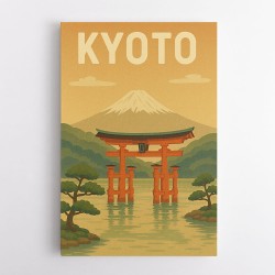 Kyoto Japan Travel Poster Wall Art