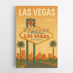 Las Vegas Travel Poster Wall Art