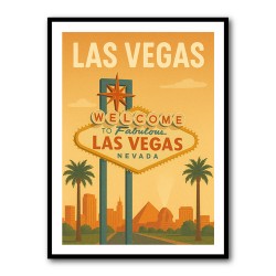 Las Vegas Travel Poster Wall Art