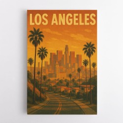 Los Angeles Travel Poster 1 Wall Art