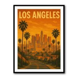 Los Angeles Travel Poster 1 Wall Art