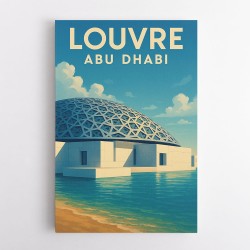 Louvre Abu Dhabi Travel Poster Wall Art