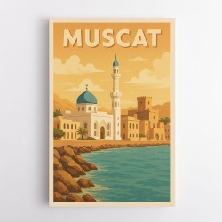 Muscat Travel Poster Wall Art