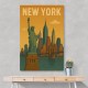 New York Travel Poster Wall Art