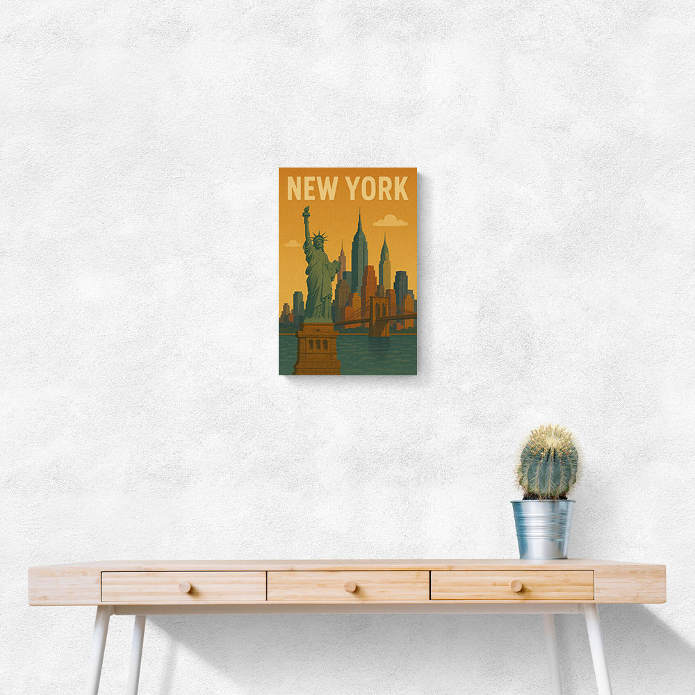 New York Travel Poster Wall Art