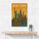 New York Travel Poster Wall Art
