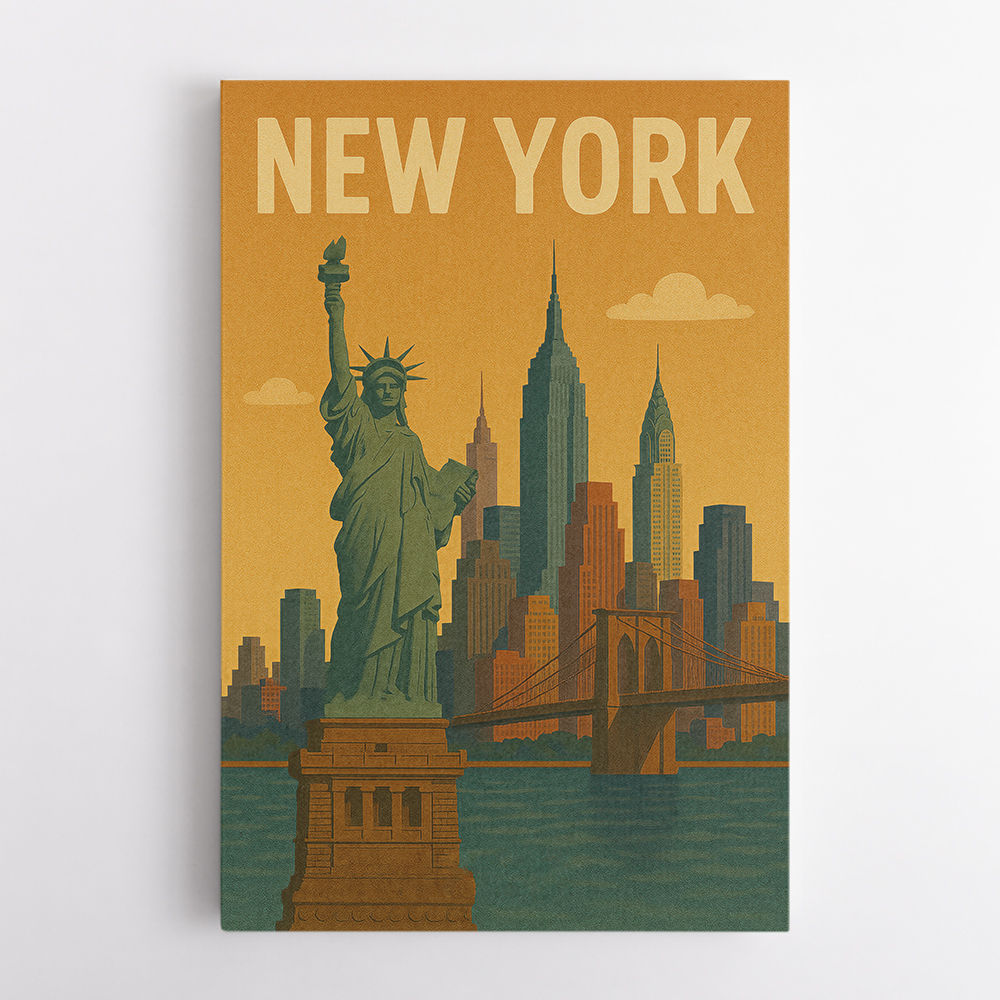 New York Travel Poster Wall Art