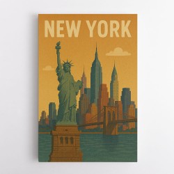 New York Travel Poster Wall Art
