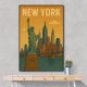 New York Travel Poster Wall Art