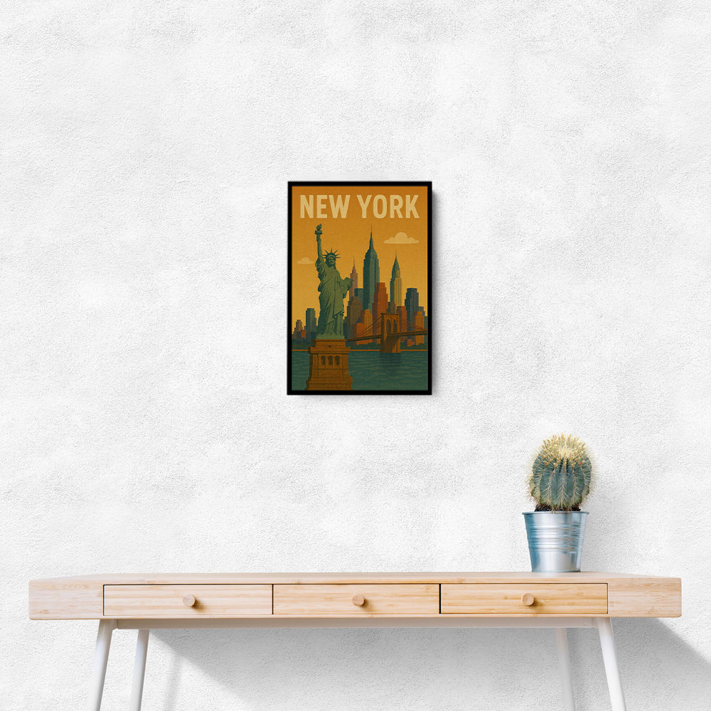 New York Travel Poster Wall Art