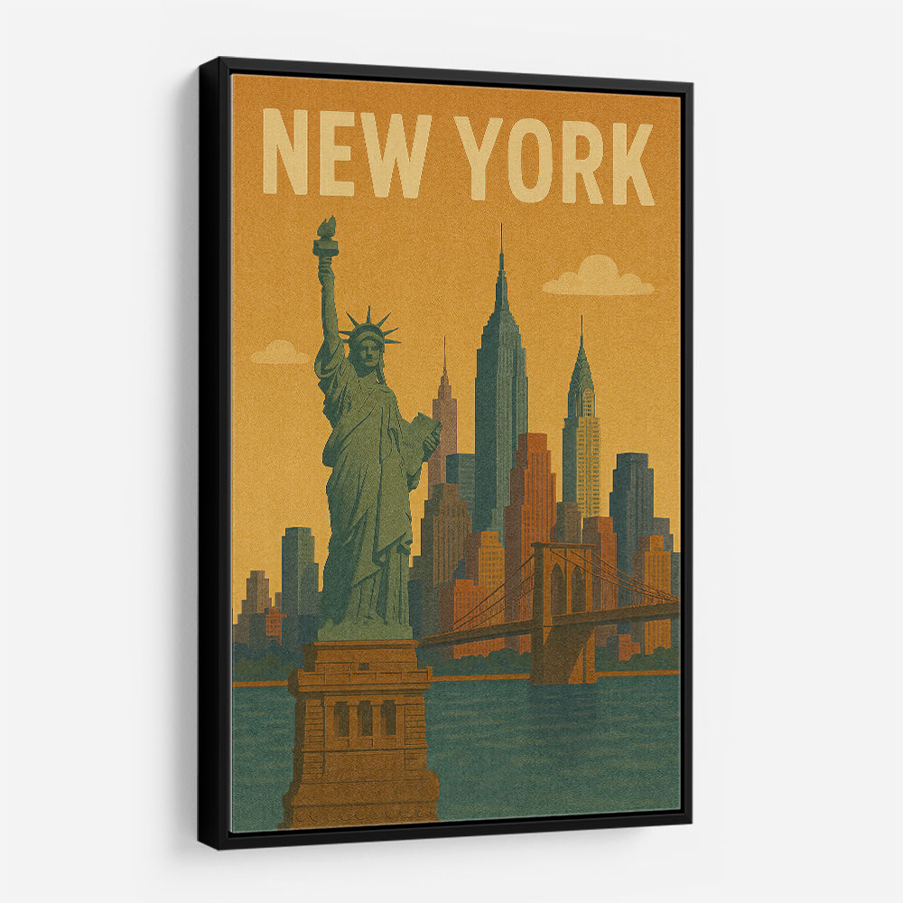 New York Travel Poster Wall Art