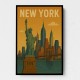 New York Travel Poster Wall Art