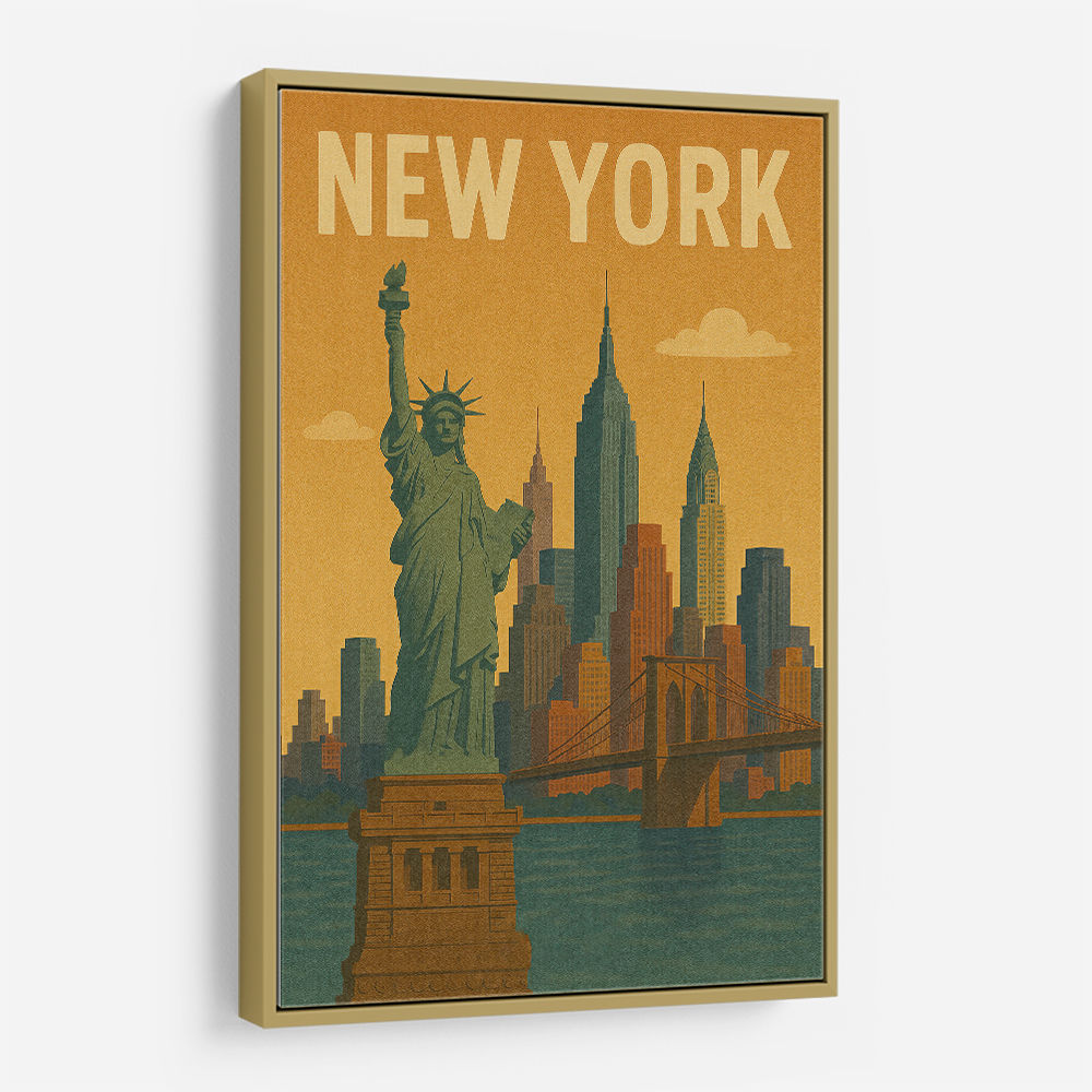 New York Travel Poster Wall Art