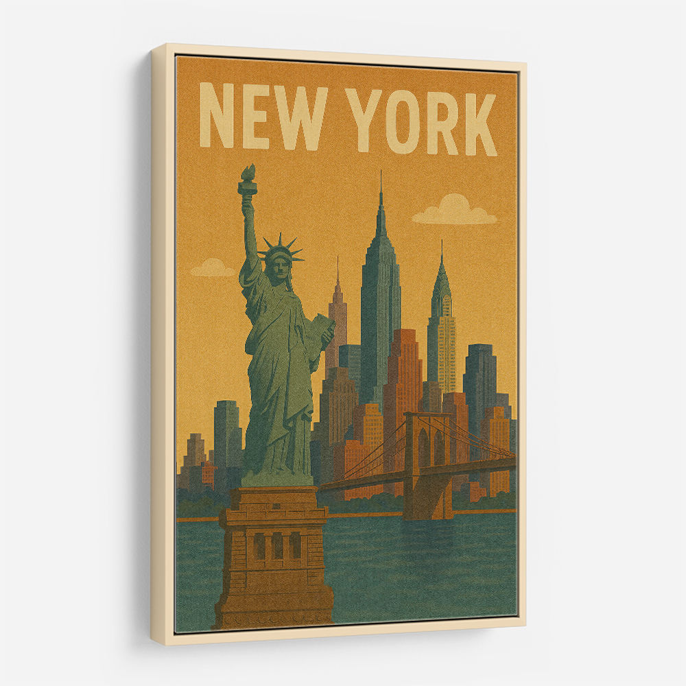 New York Travel Poster Wall Art
