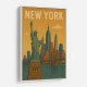 New York Travel Poster Wall Art