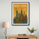 New York Travel Poster Wall Art