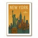 New York Travel Poster Wall Art