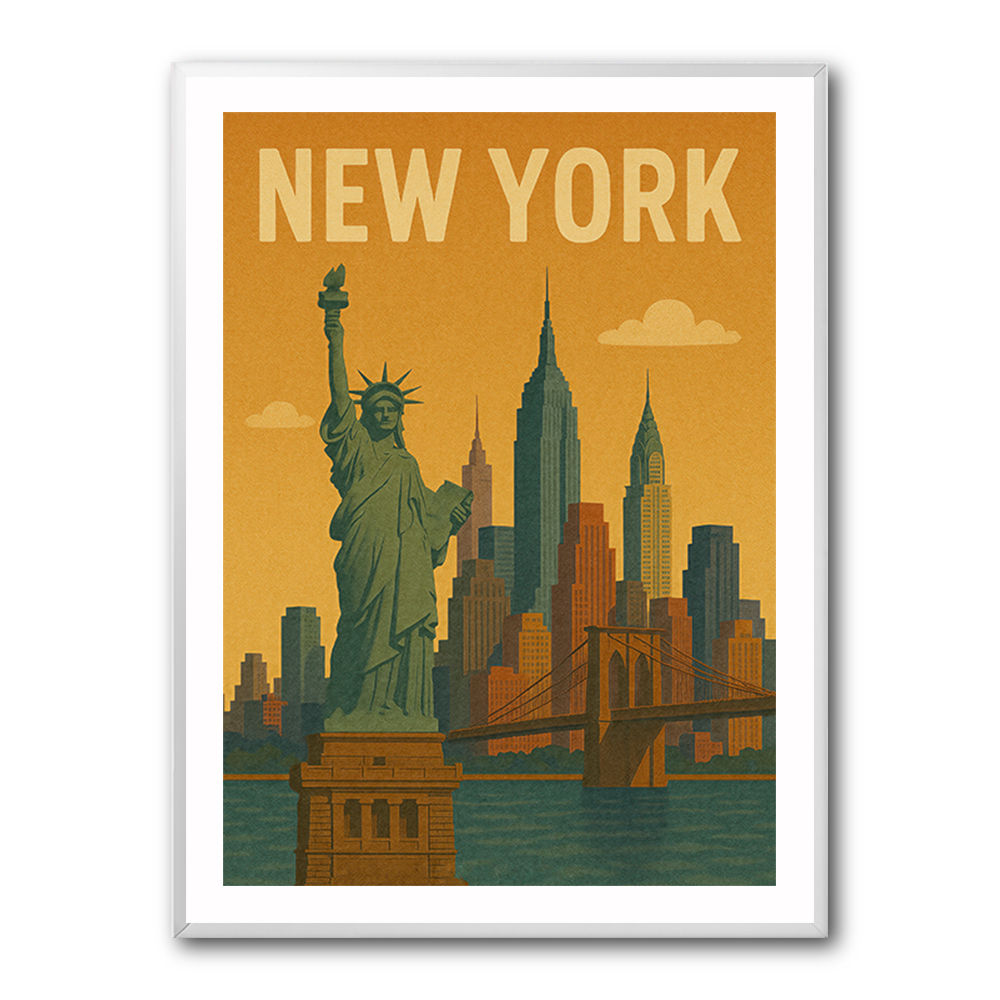 New York Travel Poster Wall Art