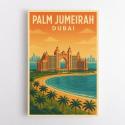 Palm Jumeirah Dubai Poster Wall Art