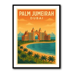 Palm Jumeirah Dubai Poster Wall Art
