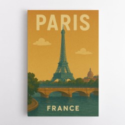Paris Travel Poster 1 Wall Art