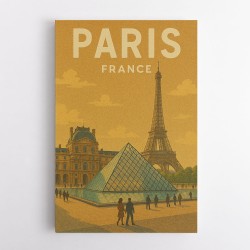 Paris Travel Poster Wall Art