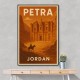 Petra Jordon Travel Poster Wall Art Petra Jordon Travel Poster Wall Art