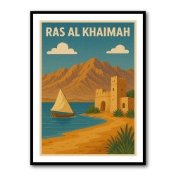 Ras Al Khaimah Travel Poster Wall Art