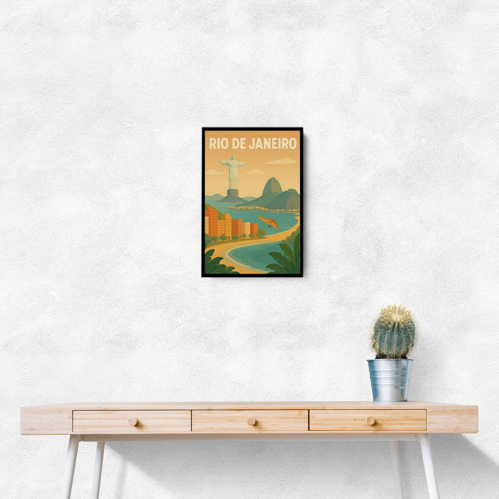 Rio De Janeiro Travel Poster Wall Art Rio De Janeiro Travel Poster Wall Art