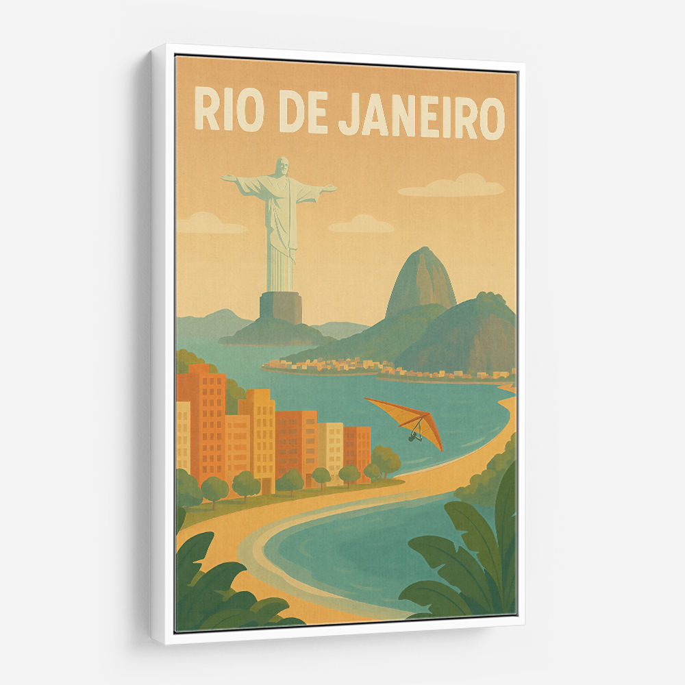 Rio De Janeiro Travel Poster Wall Art Rio De Janeiro Travel Poster Wall Art