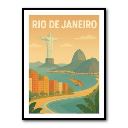 Rio De Janeiro Travel Poster Wall Art