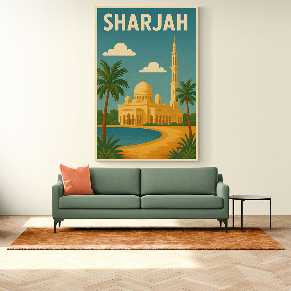 Sharjah Travel Poster Wall Art