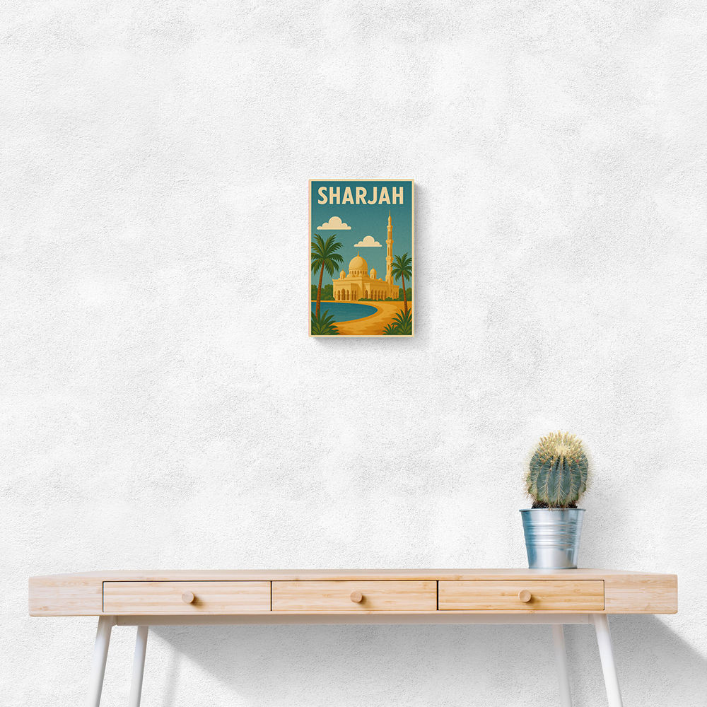 Sharjah Travel Poster Wall Art