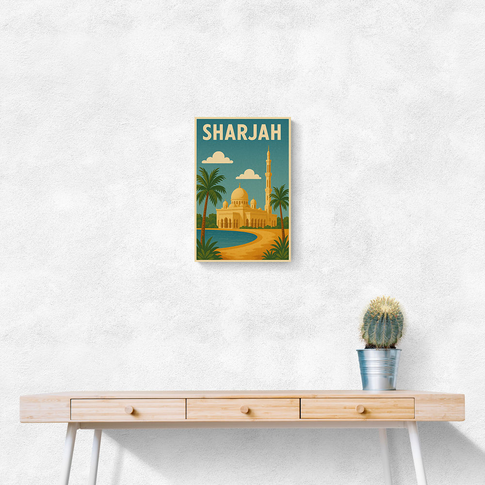 Sharjah Travel Poster Wall Art