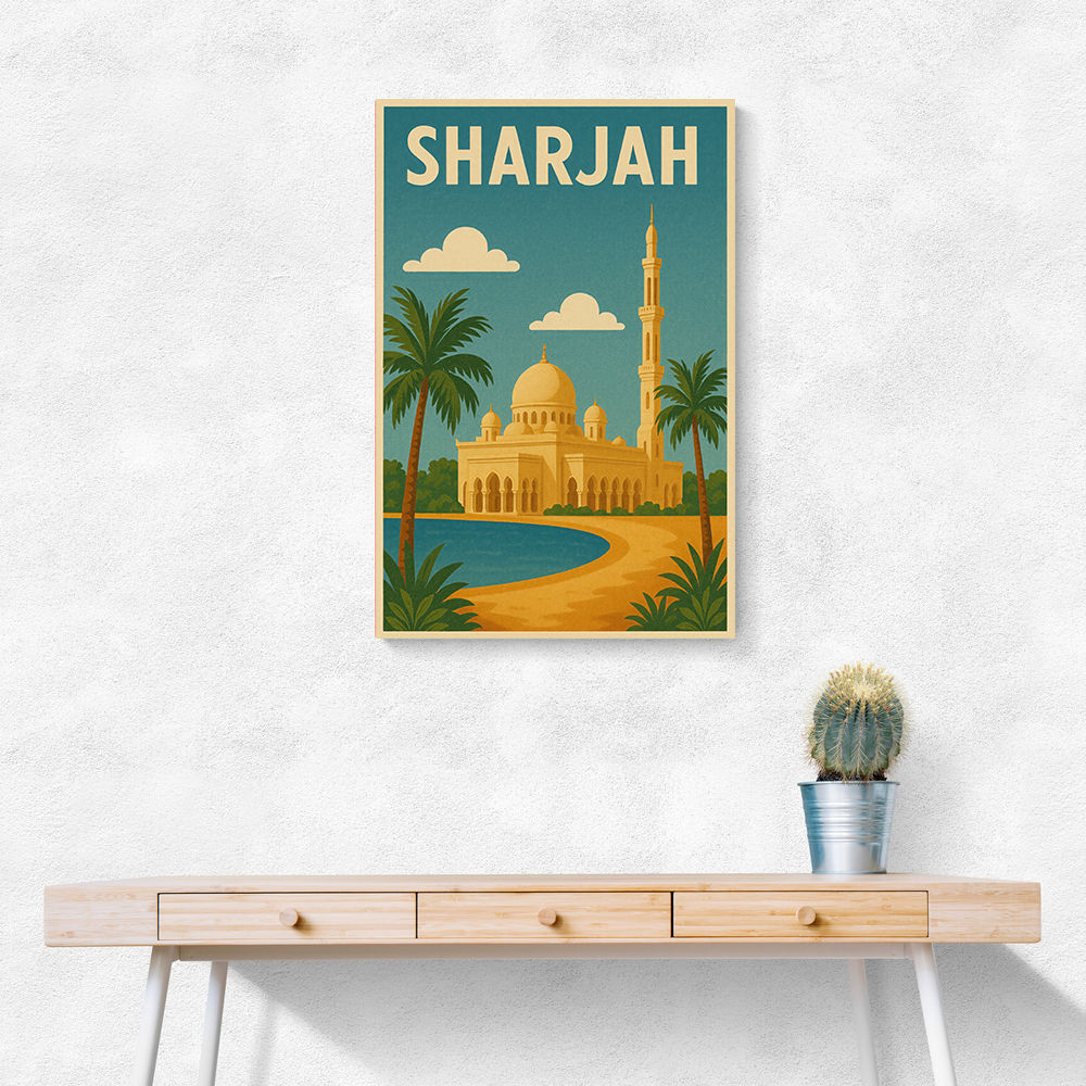 Sharjah Travel Poster Wall Art