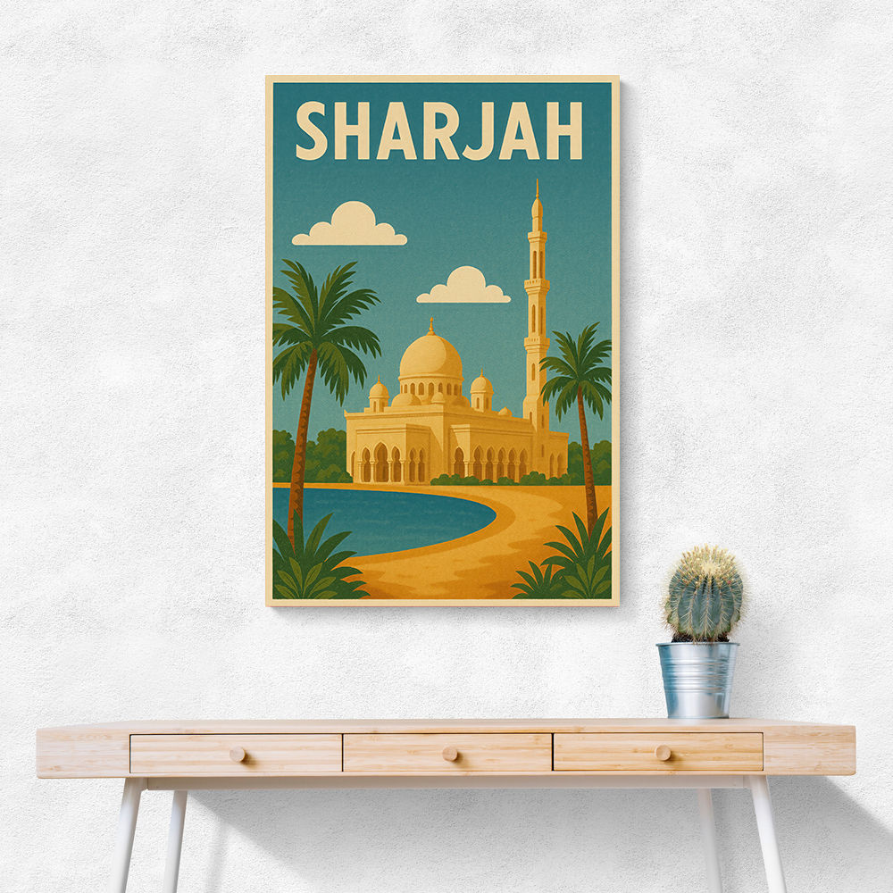 Sharjah Travel Poster Wall Art