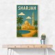Sharjah Travel Poster Wall Art