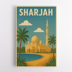 Sharjah Travel Poster Wall Art