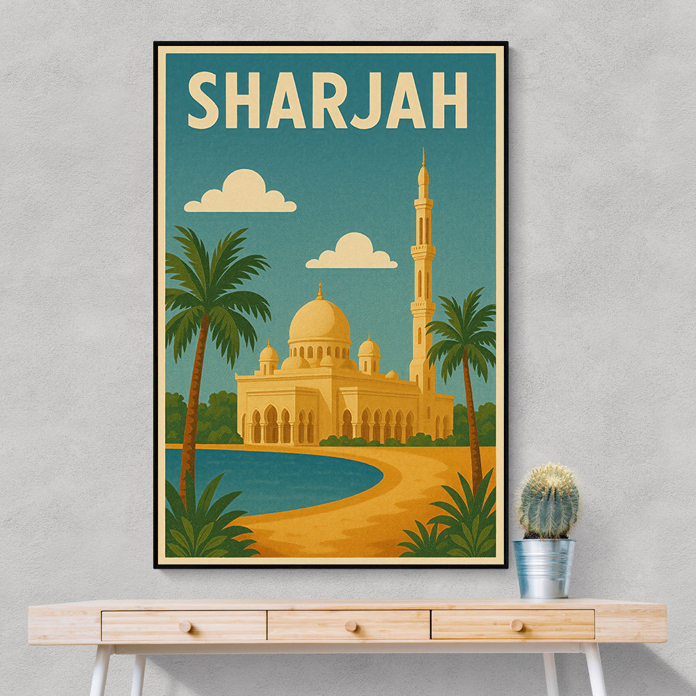 Sharjah Travel Poster Wall Art