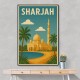 Sharjah Travel Poster Wall Art