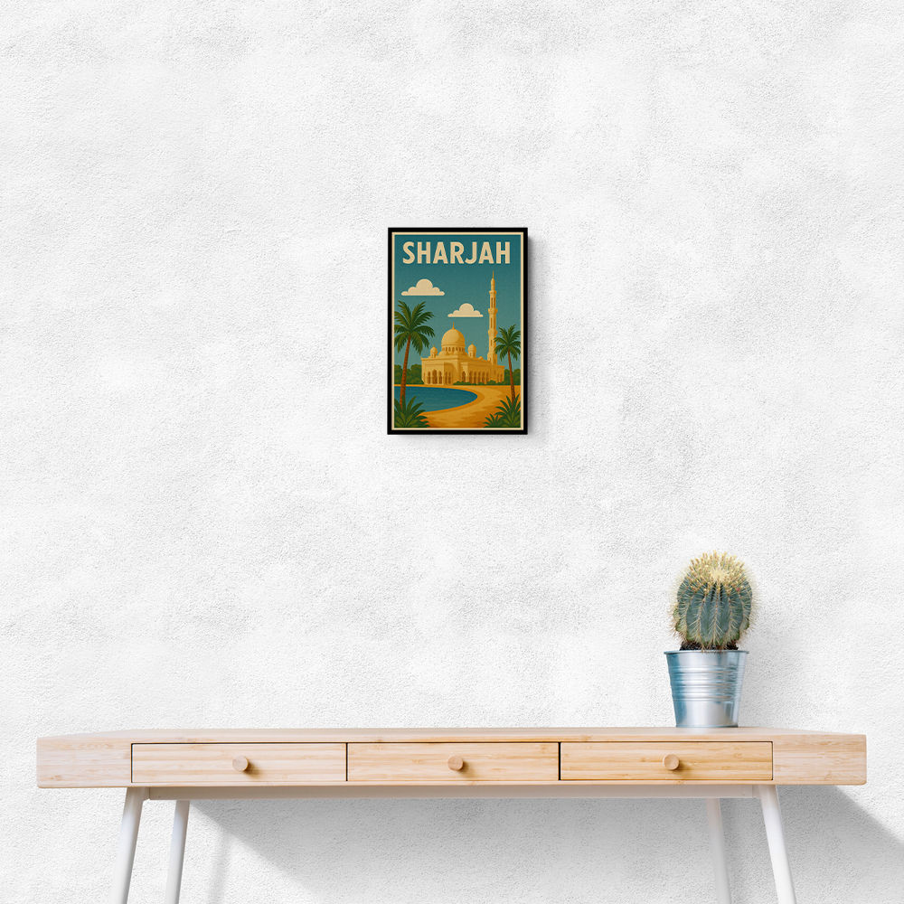 Sharjah Travel Poster Wall Art