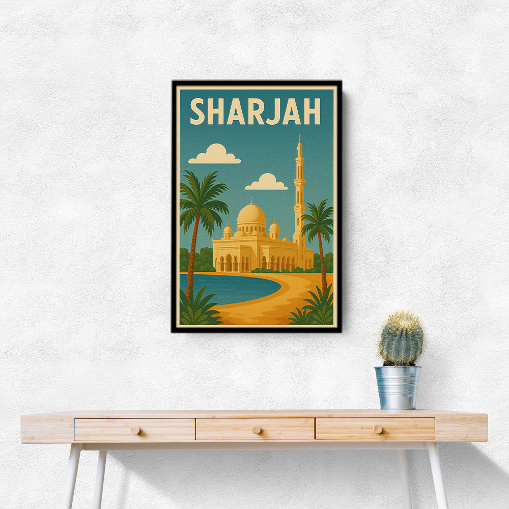 Sharjah Travel Poster Wall Art
