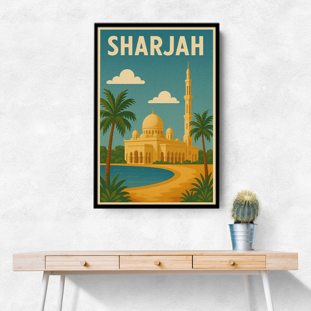 Sharjah Travel Poster Wall Art