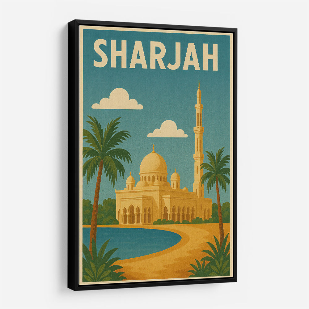 Sharjah Travel Poster Wall Art